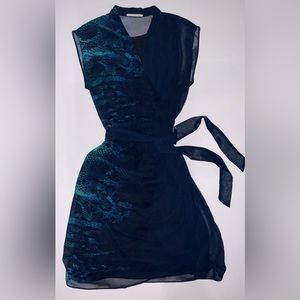 T Tahari blue dress